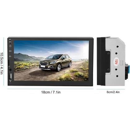 Imagem de Central Multimidia Mp5 7 Polegadas 2 DIN Espelhamento Radio USB SD Bluetooth AUX Touch Screen Som automotivo