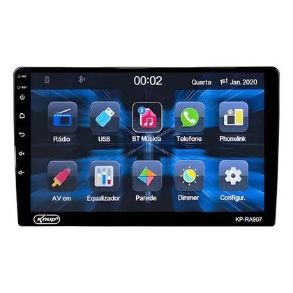 Imagem de Central Multimídia Mp5 9 Polegadas Carplay Android Auto Usb Cor Preto