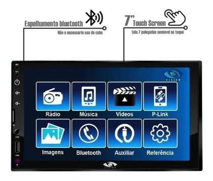 Imagem de Central Multimidia Mp5 Carplay Espelhamento E Câmera De Ré