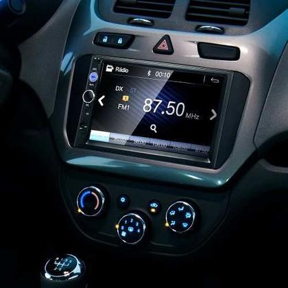 Imagem de Central Multimídia Mp5 Cobalt Bluetooth Espelhamento Câmera Moldura