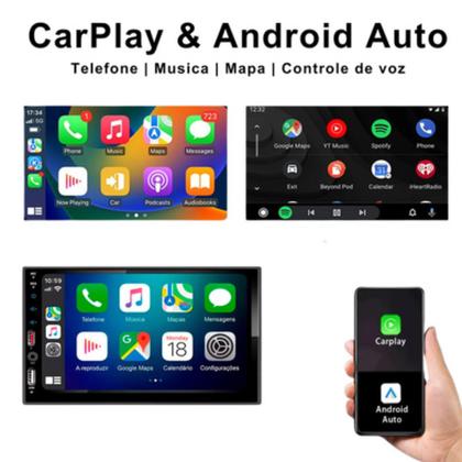 Imagem de Central Multimídia Mp5 E-tech 7 Polegadas Combat Car Play