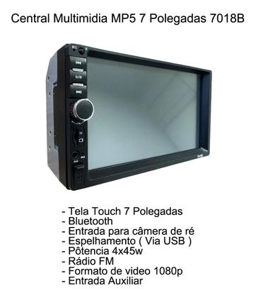 Imagem de Central multimidia mp5 player 7 polegadas com câmera de ré
