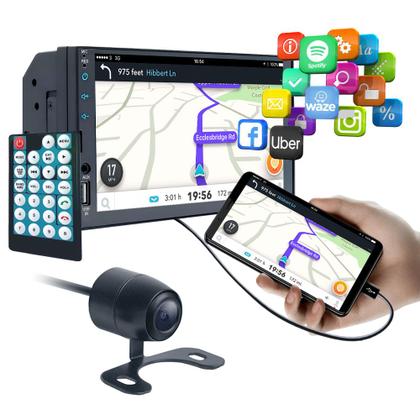 Imagem de Central Multimídia MP8 Plus 7 POL 2 Din + Camera de ré