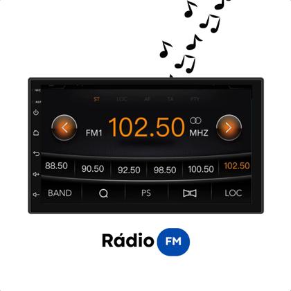 Imagem de Central Multimídia Som Automotivo MP5 Roadstar 7 Pol Touch Carplay Android Auto Rádio FM Bluetooth USB - RS708BR