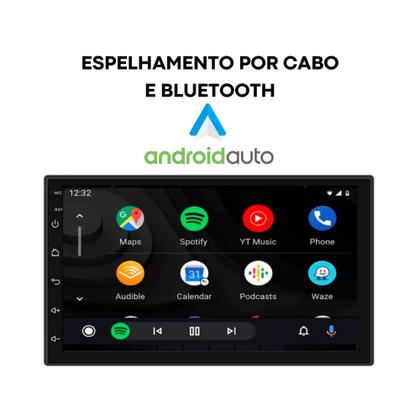 Imagem de Central Multimídia Som Automotivo MP5 Roadstar 7 Pol Touch Carplay Android Auto Rádio FM Bluetooth USB - RS708BR