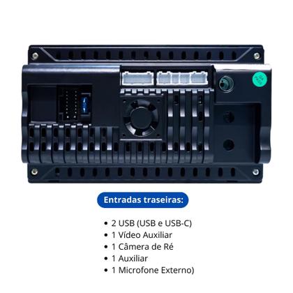 Imagem de Central Multimídia Som Automotivo MP5 Roadstar 7 Pol Touch Carplay Android Auto Rádio FM Bluetooth USB - RS708BR