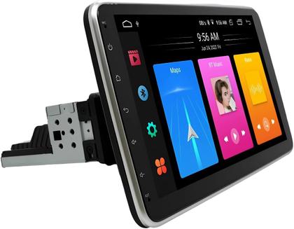 Central multimídia tela ips 10 rotativa, flutuante android 13, 2