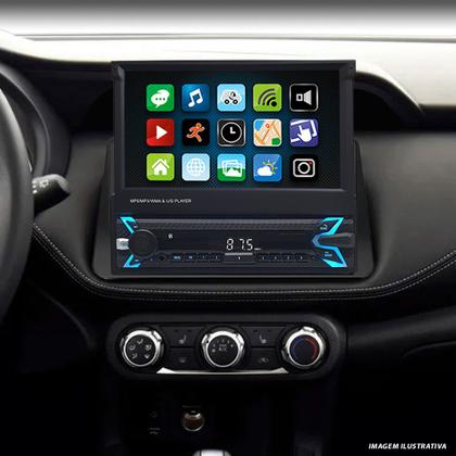 Imagem de Central Multimídia Tela Retrátil Corsa Classic 2007 2008 2009 2010 2011 Bluetooth Espelhamento Carplay Car Play