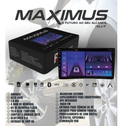 Imagem de Central Multimídia Universal 9 Pol Carplay Android Premium