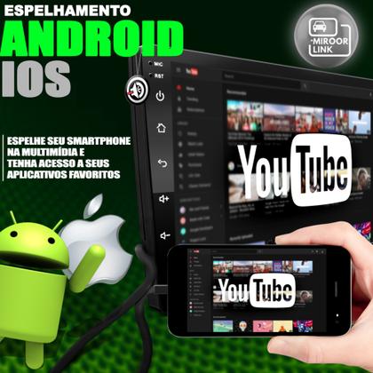 Imagem de Central Multimidia Universal 9 Polegadas 2 Din Com Carplay Android Auto Espelhamento Usb Bluetooth