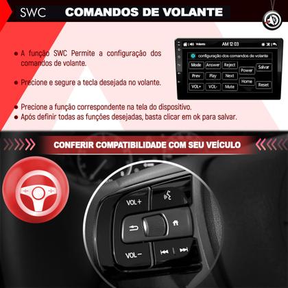 Imagem de Central Multimidia Universal 9 Polegadas 2 Din Com Carplay Android Auto Espelhamento Usb Bluetooth