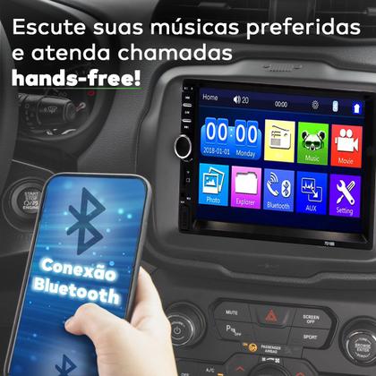 Imagem de Central Multimídia Universal Mp5 2 Din 7" Espelhamento USB Bluetooth Android Ios