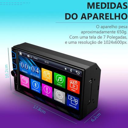 Imagem de Central Multimídia Universal Mp5 Espelhamento Android IOS