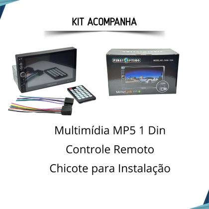 Imagem de Central Rádio Multimídia Mp5 1 Din Universal Usb E Auxiliar