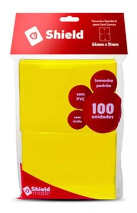 Imagem de Central Shield Matte Sleeves Amarelo 66x91mm - 100 Unidades