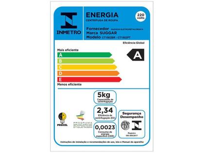 Imagem de Centrifuga de Roupa CT1501BR Giromax 15kg Suggar