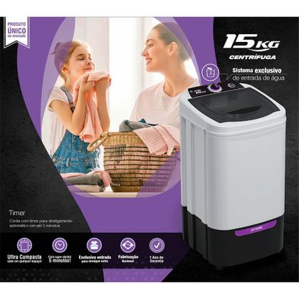 Imagem de Centrífuga de Roupas 15Kg com Timer Praxis