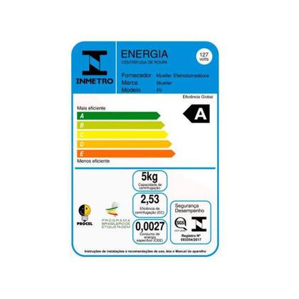 Imagem de Centrífuga de Roupas 15Kg de Roupas Molhadas e 5Kg de Roupas Secas  Mueller Fit