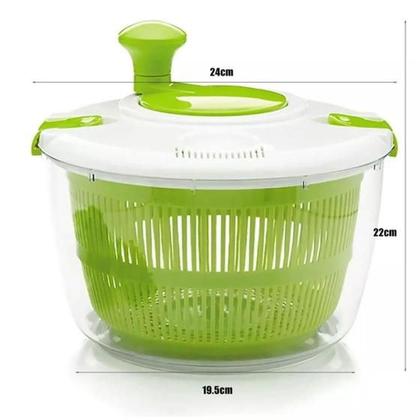 Imagem de Centrífuga de Salada Clink Verde com 5 Litros e Material PP e PS