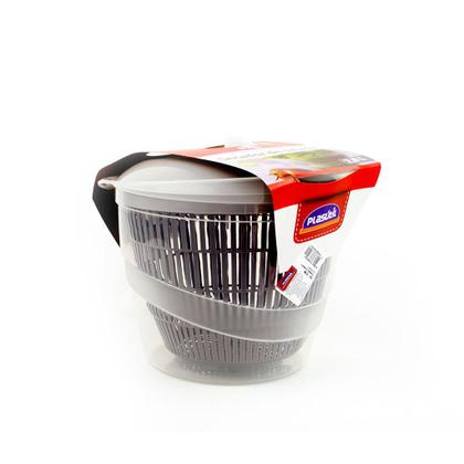 Imagem de Centrifuga de Saladas Com Tampa Giratória Secador de Salada Plásutil