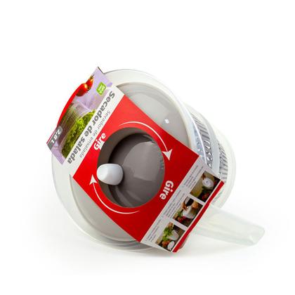 Imagem de Centrifuga de Saladas Com Tampa Giratória Secador de Salada Plásutil