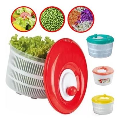 Imagem de Centrifuga Manual Seca Saladas E Verduras Grande 4,5 Litros