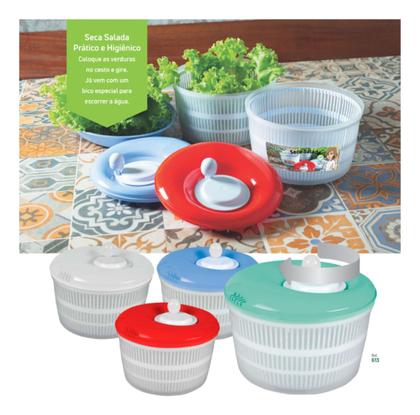 Imagem de Centrífuga Secadora De Salada Manual Verduras Folhas Alves