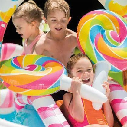 Imagem de Centro de Diversão Inflável Infantil Playground Candy Zone 206 Litros Intex
