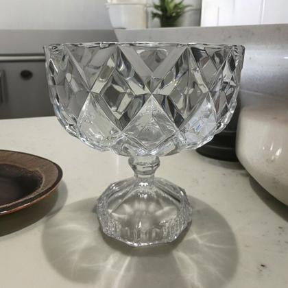 Imagem de Centro de Mesa Cristal Deli Diamond C/Pé
