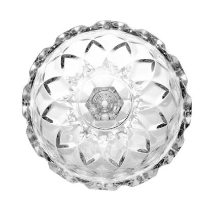 Imagem de Centro De Mesa De Cristal Com Pé Diamond 14 Cm Lyor