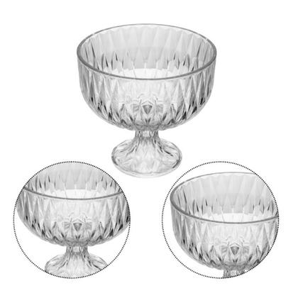 Imagem de Centro de mesa de cristal com pé Diamond 23CM X 21,5CM