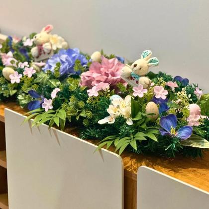 Imagem de Centro De Mesa De Páscoa Jantar Arranjo Decoração Coelho