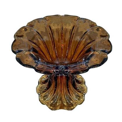 Imagem de Centro de Mesa em Murano Marrom - 32x34cm - Centro de Mesa Elegante para Decoração Sofisticada