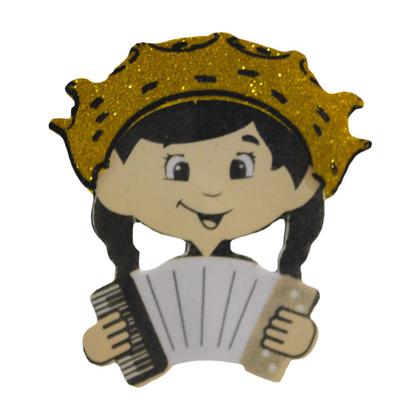 Imagem de Centro de Mesa Festa Junina Menina Caipira com Cachepot