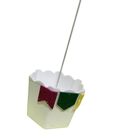 Imagem de Centro de Mesa Festa Junina Menina Caipira com Cachepot