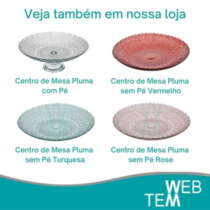 Imagem de Centro de Mesa Fruteira de Vidro com Pé Escamado Vitazza: Decoração, Organização e Mesa Posta, com Toque Elegante, Praticidade Sustentável e Estilo