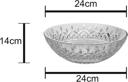 Imagem de Centro Mesa Cristal Wolff Lys 30x10cm Frutas Vasilha Decorar