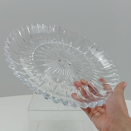 Imagem de Centro Mesa Home&Co 11x30cm Vidro Transparente Enfeite Decoração para Sala e Estante