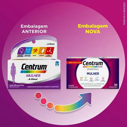 Imagem de Centrum Mulher De A A Zinco C/30 Comprimidos Original