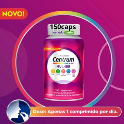 Imagem de Centrum Mulher Suplemento Alimentar de A a Zinco 150caps