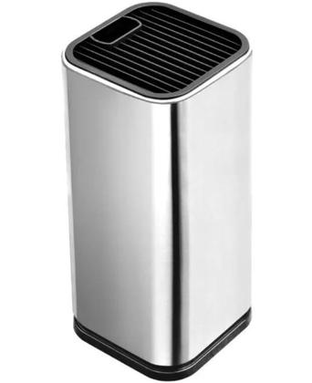 Imagem de Cepo Para Facas Talher Inox Suporte Cozinha Universal