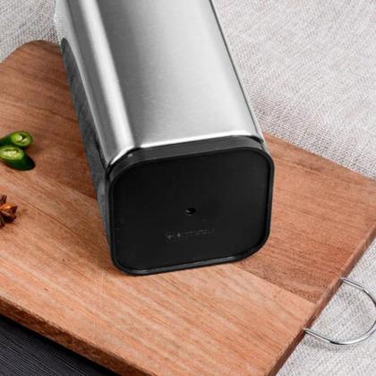 Imagem de Cepo Para Facas Talher Inox Suporte Cozinha Universal