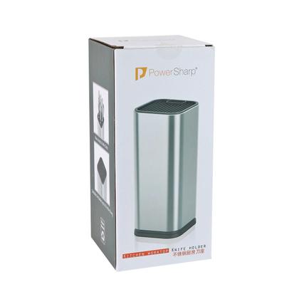 Imagem de Cepo suporte organizador de facas e tesouras em inox 23x10cm