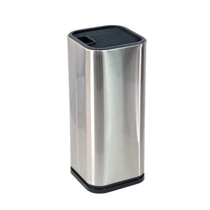 Imagem de Cepo suporte organizador de facas e tesouras em inox 23x10cm