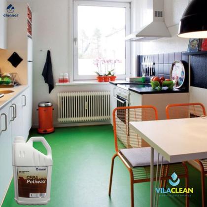 Imagem de Cera acrílica poliwax - verde - cleaner - 5 litros