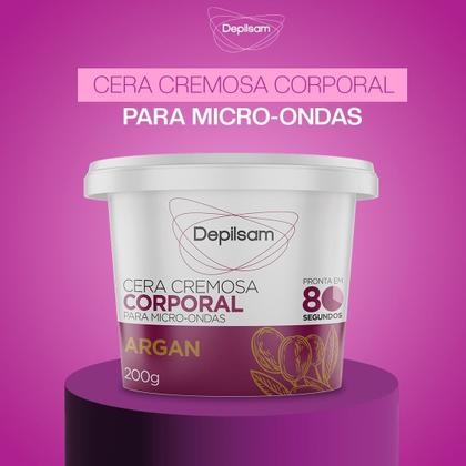 Imagem de Cera Cremosa Corporal Depilsam de Micro-Ondas Argan 200G