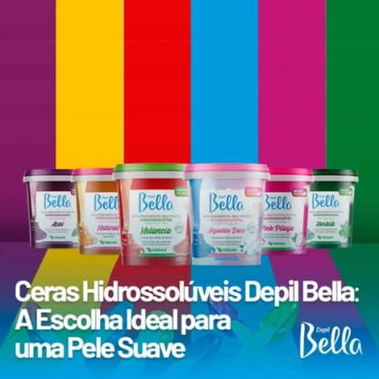 Imagem de Cera Depil Bella Hidrossolúvel Algodão Doce 600g