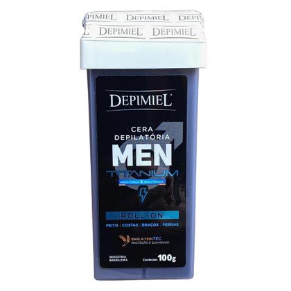 Imagem de Cera Depilatória Depimiel Men Powerful Roll-on Refil 100g