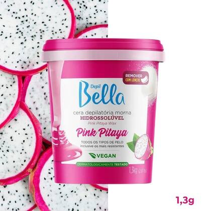 Imagem de Cera Depilatória Morna Hirossolúvel Pitaya Depill Bella 1,3kg