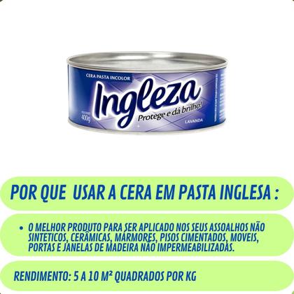 Imagem de Cera em pasta inglesa - incolor - ingleza - 400 g